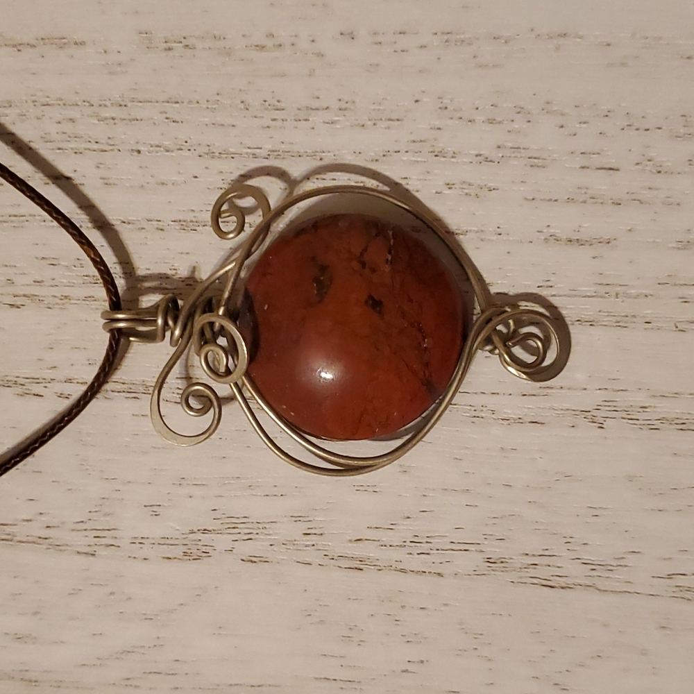 💚 Wire wrapped pendy